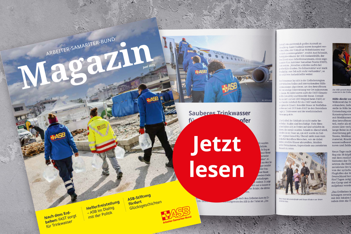 Das neue ASB Magazin ist da 