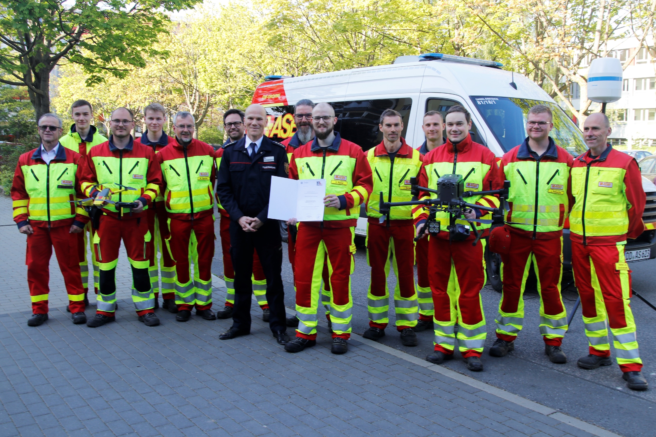 Die Drohnenstaffel des ASB wird das fliegende Auge der Feuerwehr